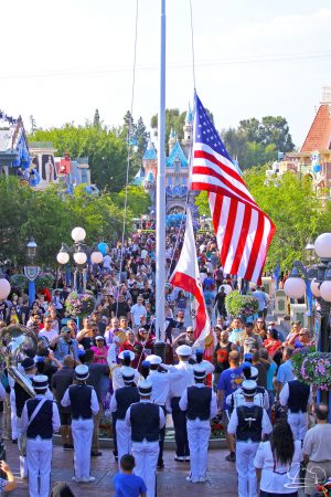Disneyland's Patriotic Flag Retreat 