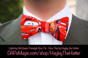 Lightning McQueen Freestyle Bow Tie - Bow Ties by Hayley the Hatter