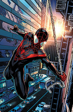 The comic version of Miles Morales