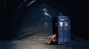 The Doctor crawling away from Hello McFly's terrible pun.