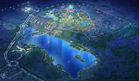Birdseye View of Shanghai Disney Resort