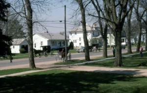 Amish Buggies in Hazleton, Iowa