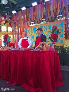 Mr. DAPs Making Buñuelos Navideños with Chef Toby at the Disneyland Resort for Three Kings Day