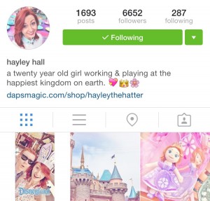 Hayley the Hatter on Instagram