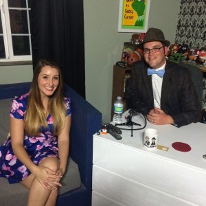 Kellie Knezovich of Pretty Little Bakers with Mr. DAPs on Geeks Corner