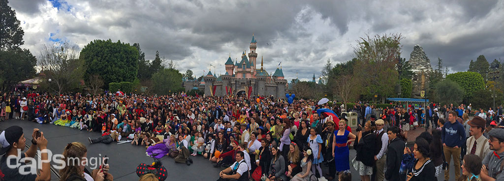 Dapper Day Photo in Front of Sleeping Beauty Castle at Disneyland