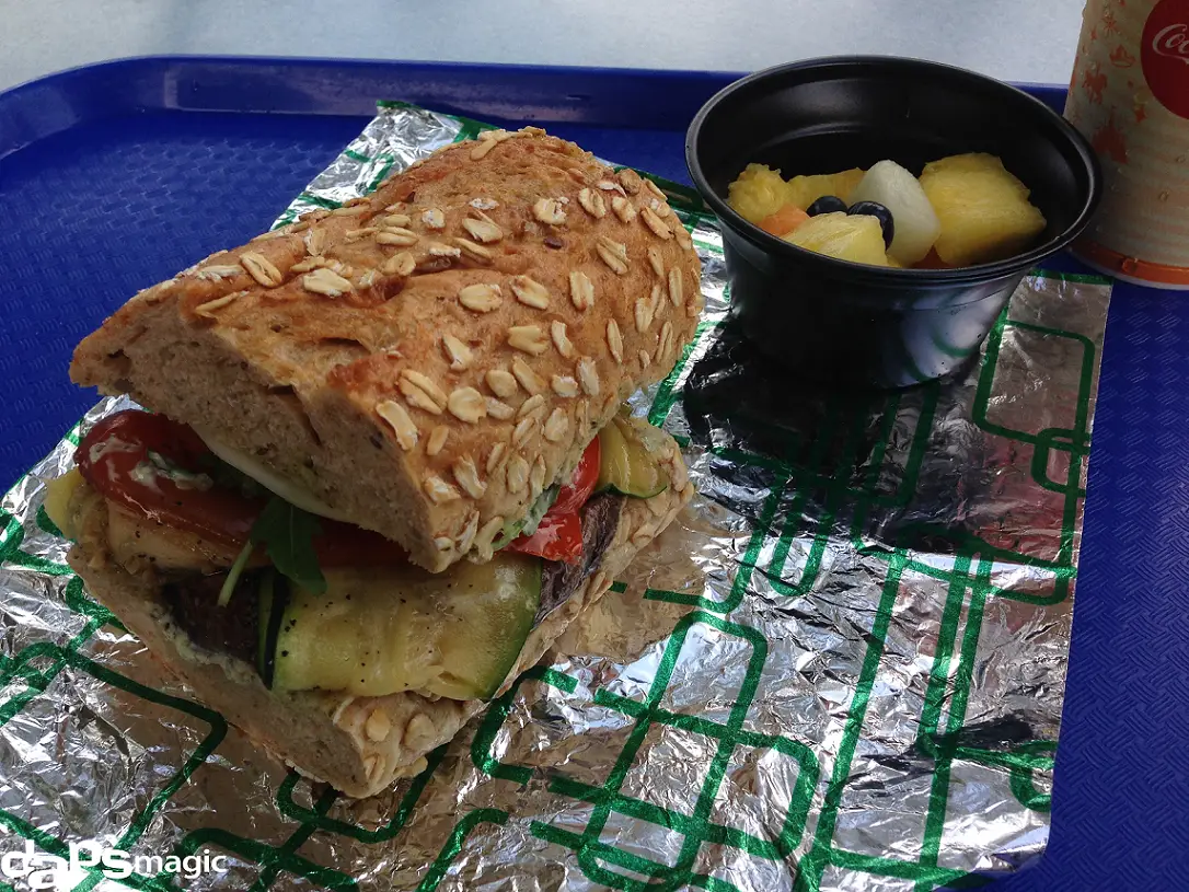 Tomorrowland Terrace - Portobello & Vegetable Sandwich