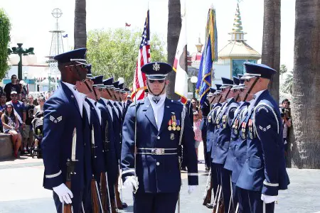 United States Air Force Honor Guard from Washington D.C. in Disney California Adventure (DAPs Magic)