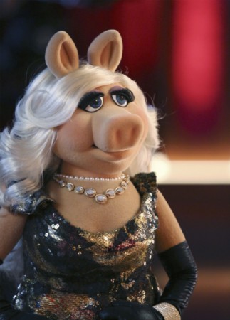 THE MUPPETS - "Ex-Factor"- Kermit is scrambling to find the perfect birthday gift for Denise, so he turns to Miss Piggy for help. Meanwhile, Kristin Chenoweth agrees to do a gig with The Electric Mayhem and inadvertently causes a rift between the band, on "The Muppets," TUESDAY, NOVEMBER 3 (8:00-8:30 p.m., ET) on the ABC Television Network. (ABC/Carol Kaelson) MISS PIGGY