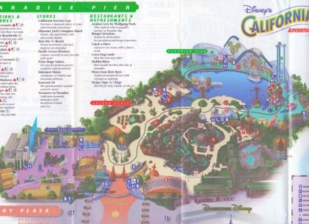 Inside the first California Adventure map