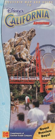 The original map for California Adventure