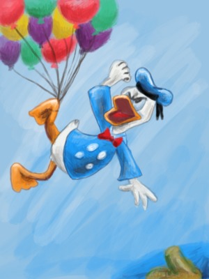 Donald Duck Birthday Art by @DAPSMurray