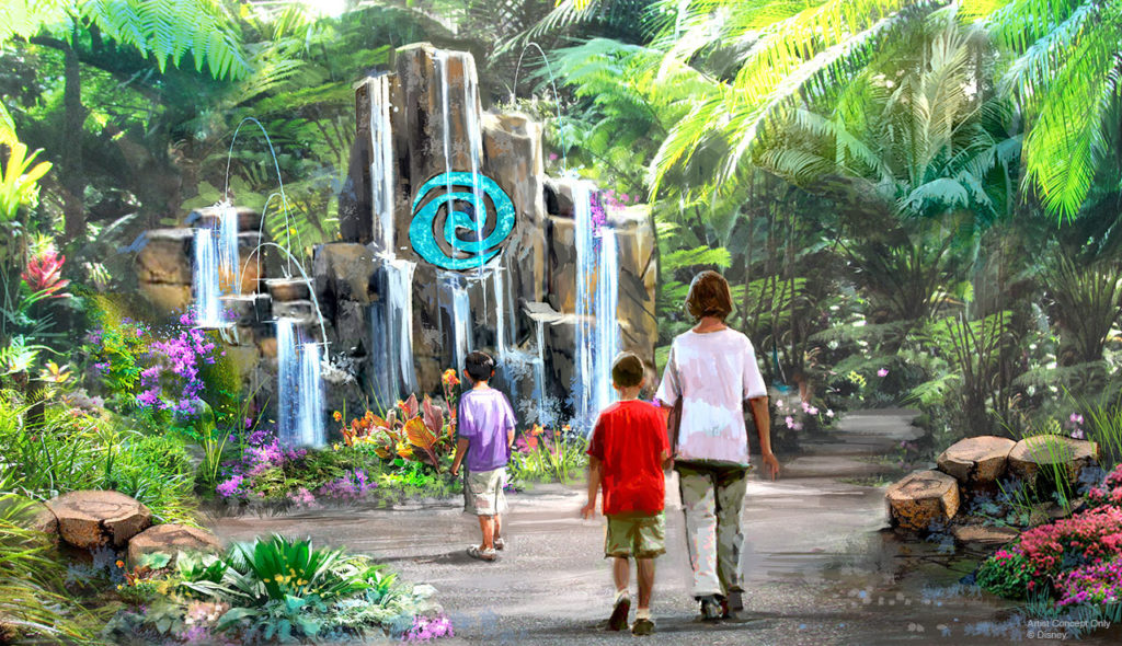 Moana - Journey of Water Attraction Concept Art for Epcot