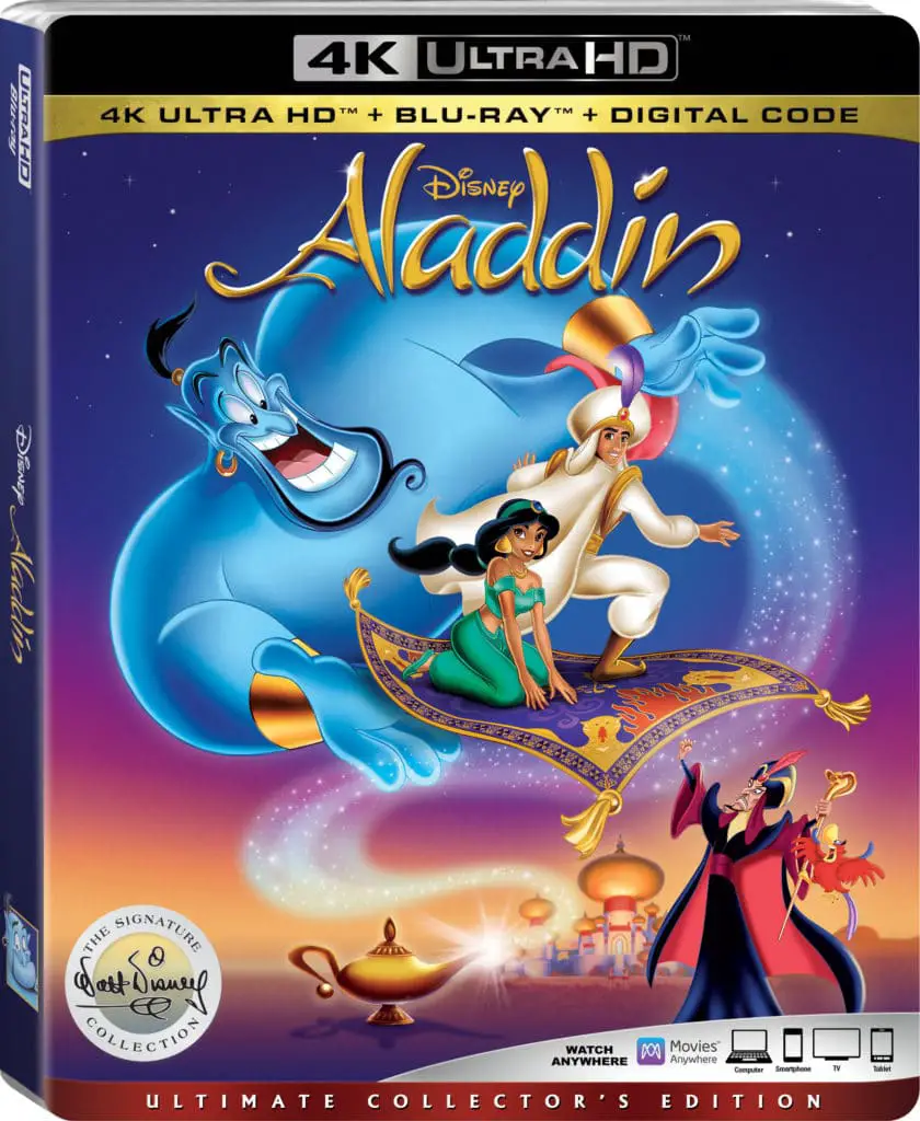 Aladdin 4k Ultra HD Box Art