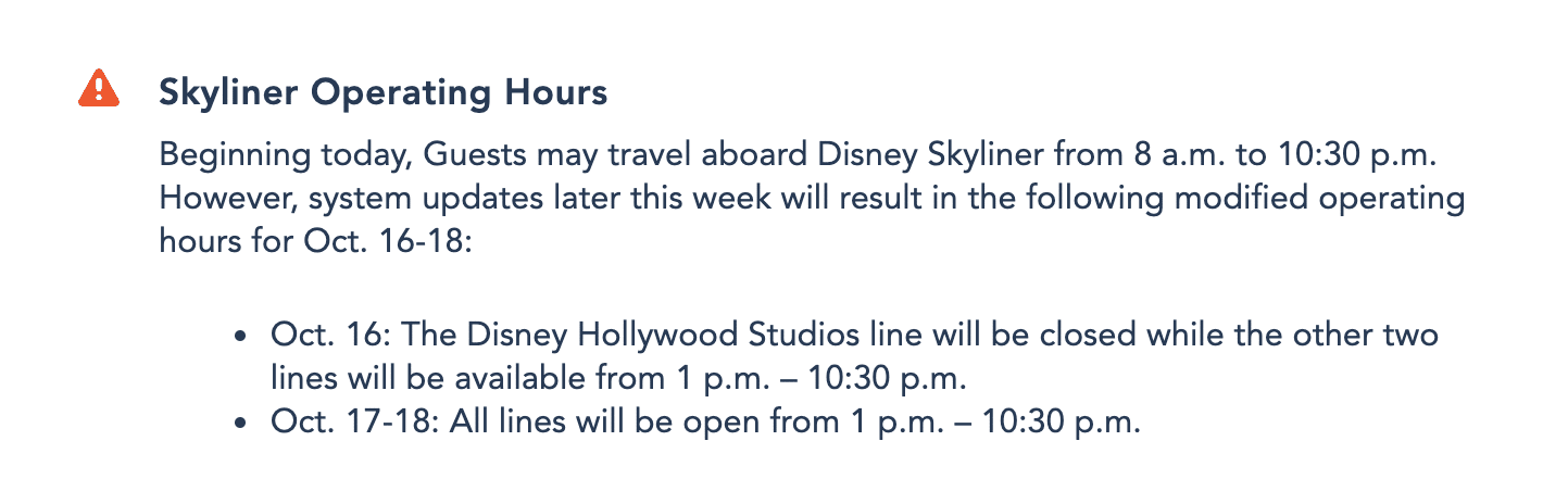Disney Skyliner Announcement