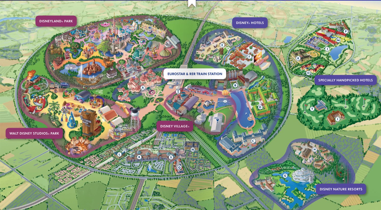 Disneyland Paris Map 2020